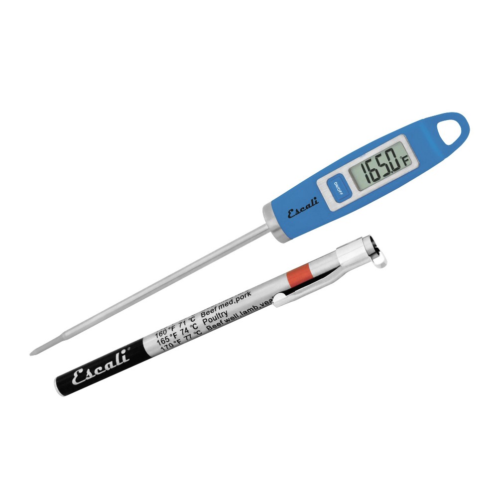 Escali Gourmet Digital Kitchen Thermometer Blue