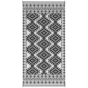 Aghana Digitals Foldable Reversible Outdoor Rug, 9'x18' Polypropylene Waterproof with Carry Bag, - 1 of 4