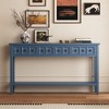 NicBex 60"Console Table with 4 Drawers Narrow Long Entryway Table with Open Shelf for Hallway,Living Room - 2 of 4
