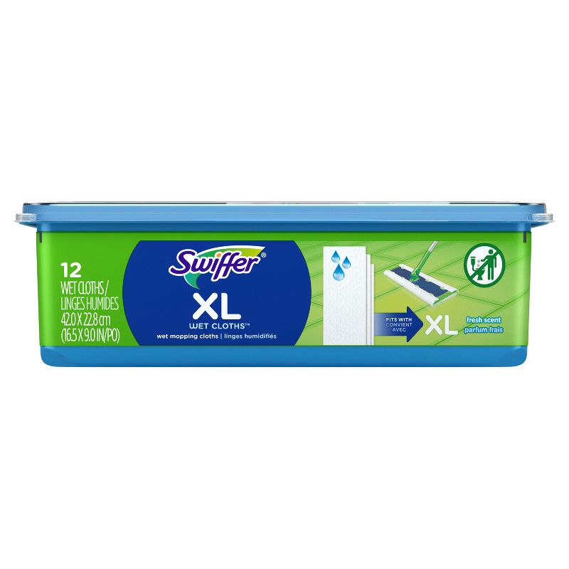 Swiffer Sweeper X-Large Wet Mopping Pad Multi-Surface Refills for Floor Mop - Open Window Fresh Scent - 12ct, 3 of 15
