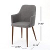 NicBex Set of 2 Dining Chair Modern Upholstered Fabric Side Chair with Wood Legs for Kitchen,Dining Room - 3 of 4