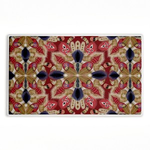 Stupell Industries Feather Kaleidoscope Fractal Printed Plush Bath Mat And Bath Rug, Design By Darlene Seale, 18"X30" - 1 of 4