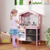 Safstar Kids Play Kitchen w/2 Stoves, Rotation Knobs, Faucet, Sink, Dishwasher, Drawers - 4 of 4