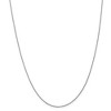 Black Bow Jewelry 0.9mm 14k White Gold Classic Cable Chain Necklace - 3 of 4