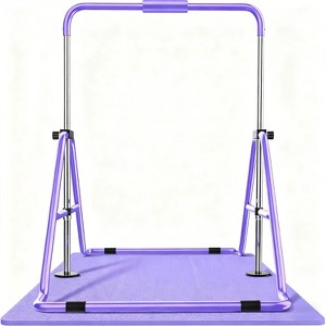Ainfox Gymnastics Bar with Mat Foldable Gymnastics Horizontal Bar Height Adjustable Gymnastics Equipment for Kids - 1 of 4