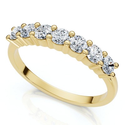 Pompeii3 3/8Ct Diamond Wedding Stackable Womens Anniversary Ring 14k Gold or Pt Lab Created