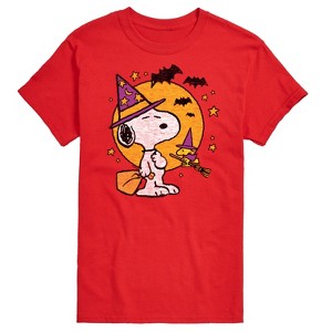 Men's - Peanuts - Snoopy Woodstock Witchcraft Short Sleeve Graphic T-Shirt - 1 of 4