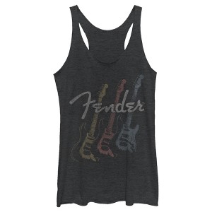 Women's Fender Triple Fret Logo Racerback Tank Top - 1 of 4