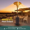 Acekool 48,000 BTU Propane Patio Heater with Cover, Portable Outdoor Heater, Double Stainless Steel, Wheels - 2 of 4