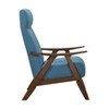 NicBex Polyester Accent Chair,Upholstered Living Room Chairs with High Backrest and Walnut Legs,Modern Armchair,Accent Chairs for Living Room - 4 of 4