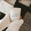 Sweet Water Decor Warm & Cozy 15oz Tan Matte Jar Candle - 2 of 3