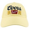Adult Coors Banquet Beer Faded Vintage Yellow Hat - 2 of 4