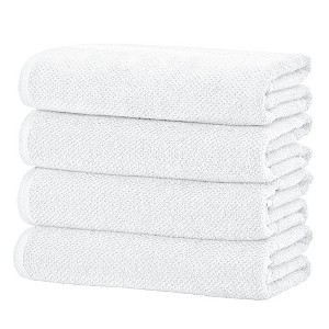 Cotton Quick Dry Textured Bath Towel - Great Bay Home - 1 of 4