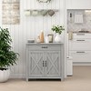NicBex Barn Door Style Buffet Cabinet with Storage 32" Accent Farmhouse Kitchen Sideboard Cabinet with Adjustable Shelf for Living Room - 4 of 4