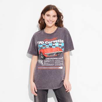 Women's Focus On The Good Oversized Short Sleeve Graphic T-shirt - Gray :  Target