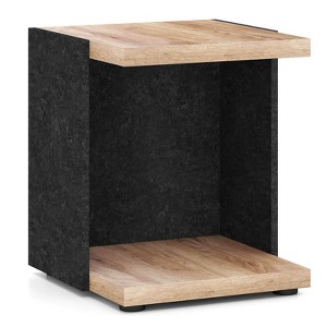 Costway 2-Tier Sofa Side Table set of 1/2 with Open Storage Shelf Compact Nightstand for Living Room - 1 of 1