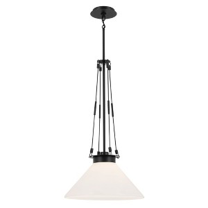 Kichler Lighting Albers 1 - Light Pendant in  Black - 1 of 4
