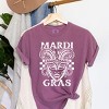 Simply Sage Market Mardi Gras Mask Distressed Garment Dyed Tee - 3 of 4