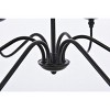 Elegant Lighting Rohan 30 inch chandelier in matte black - 4 of 4