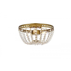 Elegant Lighting Kylie 12 inch flush mount in brass - 1 of 4
