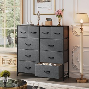 Fabric Dresser 10 Drawers, Storage Tower with Fabric Bins - 1 of 4