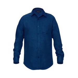 Braveman | Men's Button Down Long Sleeve Plaid Shirt - 1 of 3