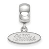 Black Bow Jewelry Sterling Silver Mississippi Rebels NCAA Bead Charm - 2 of 4