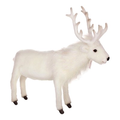 white reindeer stuffed animal
