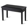 Tangkula PU Leather Piano Bench Solid Wood Padded Double Duet Keyboard Seat w/ Storage Box - 2 of 4