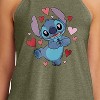 Women's - Lilo and Stitch - Heart Eyes Graphic High Neck Tank - 2 of 3