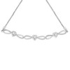 Haus of Brilliance Silver Diamond Accent Heart and Infinity Bolo Bracelet - 3 of 4