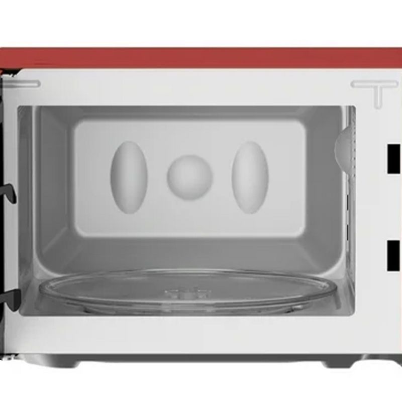 Magic Chef 0.7 Cubic Feet 700 Watt Classic Retro Touch Countertop Microwave with 10 Power Levels, 9 Auto Cook Menus, and Glass Turntable, Red, 5 of 6