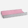 Bacati - Elephants Pink/Gray Pink Pin Dots Quilted Top Changing Pad Cover - 3 of 4