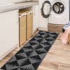 Area Rugs Living Room Modern Geometric Carpet Non-Slip Low Pile Machine Washable Accent Rug - 4 of 4