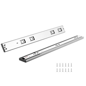 VEVOR 10 Pairs of 18 Inch Drawer Slides Side Mount Rails, Heavy Duty Full Extension Steel Track, 100 Lbs Load Capacity, Silver - 1 of 4