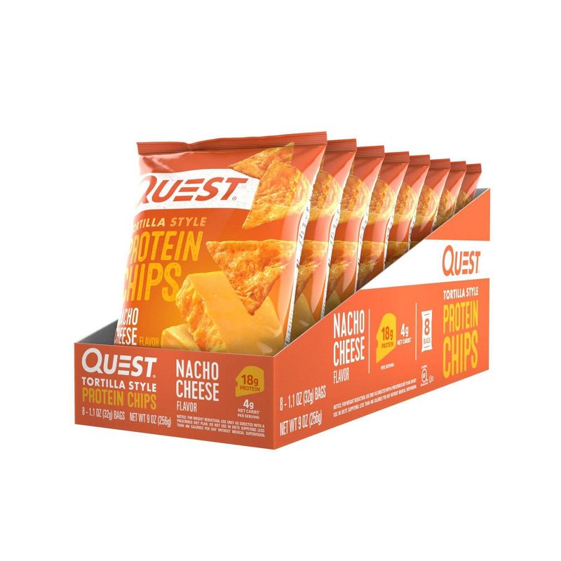 Quest Nutrition Tortilla Style Protein Chips - Nacho, 1 of 15