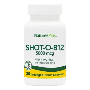 Shot-O-B12 Lozenges by Nature's Plus  -  30 Lozenge - 1 of 2