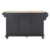 NicBex Kitchen Cart with Storage Island for Kitchen with 5 Wheels, 2 Top Drawers, Double Layered Storage Drawer, 2 Storage Cabinet - 4 of 4
