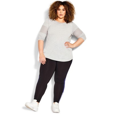Avenue Women's Plus Size Splice Panel Legging