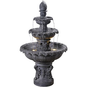 Ibiza 46" High 3-Tiered Traditional Fountain by John Timberland - 1 of 4