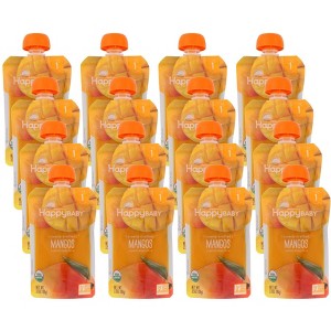 Happy Family Organics Happy Baby Clearly Crafted Mangos Organic Baby Food - Case of 16/3.5 oz - 1 of 4