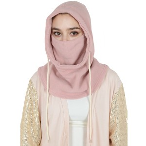 Anna-Kaci Winter Fleece Face Mask Balaclava Warm Neck Face Cover Hat Cap Hooded Scarf for Men and Women - 1 of 4