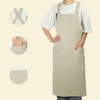 Unique Bargains Cross Back Apron with Pockets 1 Pc - 3 of 4