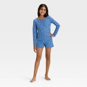 Girls' Long Sleeve Waffle Knit Pajama Set - Cat & Jack™ - 1 of 4