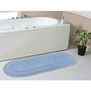 Hampton Crochet Collection Cotton Reversible Tufted Bath Rug - Home Weavers - 1 of 4