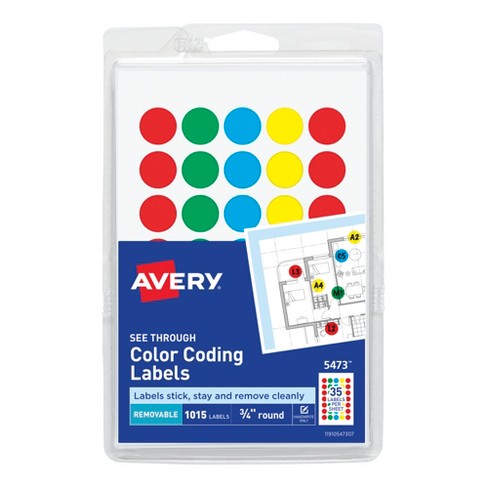 Avery Color Assorted Colors, Pk Of 1015 : Target