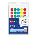 Avery See-Through Color Dots, 3/4 Inch, Assorted Colors, pk of 1015