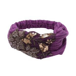 Unique Bargains Women's Rose Wide Headband 1 Pc - 1 of 4