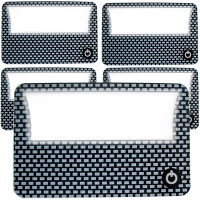 5 Star Super Deals 4 LED Credit Card Magnifying Glass Compact Slim Size 3X Magnifier Illuminated Lens Wallet Reader for Reading Crafts Portable Travel