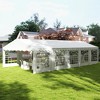 Outsunny 16.5' x 33' Large Party Tent, Heavy Duty Outdoor Canopy Tent Shelter with Removable Sidewalls, 10 Windows - 3 of 4